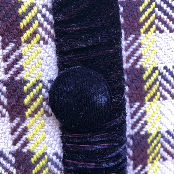 MAC & JAC Coat Women’s Tweed, Velvet Edgings  L - Picture 5 of 8